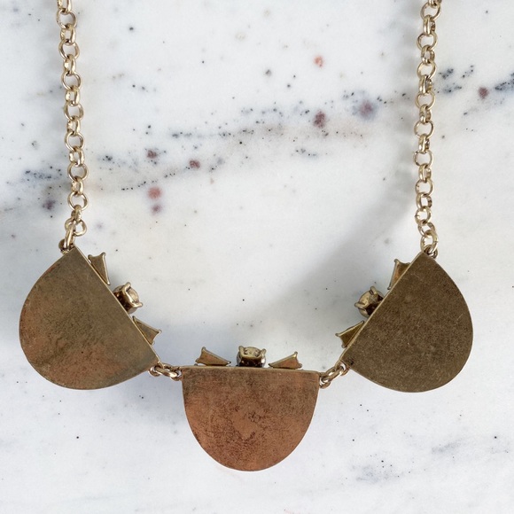 "Tenley" Necklace || Clear Crystal Statement - Picture 6 of 13